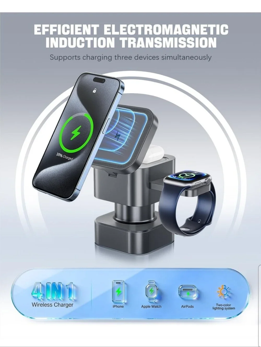 4-in-1 Magnetic Wireless Charging Station
